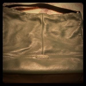 Deep green coach purse